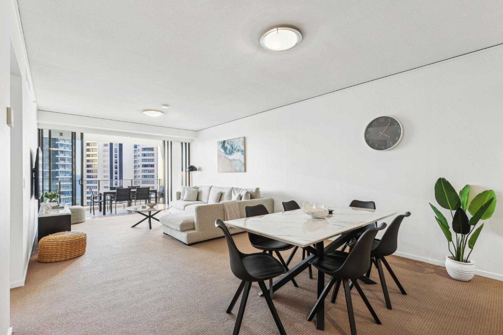 Ocean View 3-Bed With Gym, Pool, Sauna & Parking Gold Coast Buitenkant foto